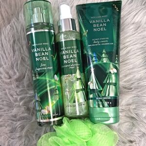 Bath and Body Works Vanilla Bean Noel Set/3! NWT!